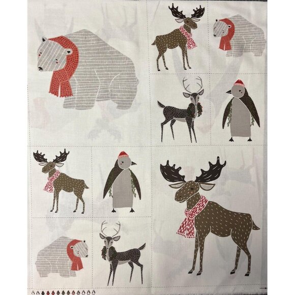 Moda Panel Merrily Gingiber Little Critter Zest for the Nest Woodland Animals - Picture 2 of 12